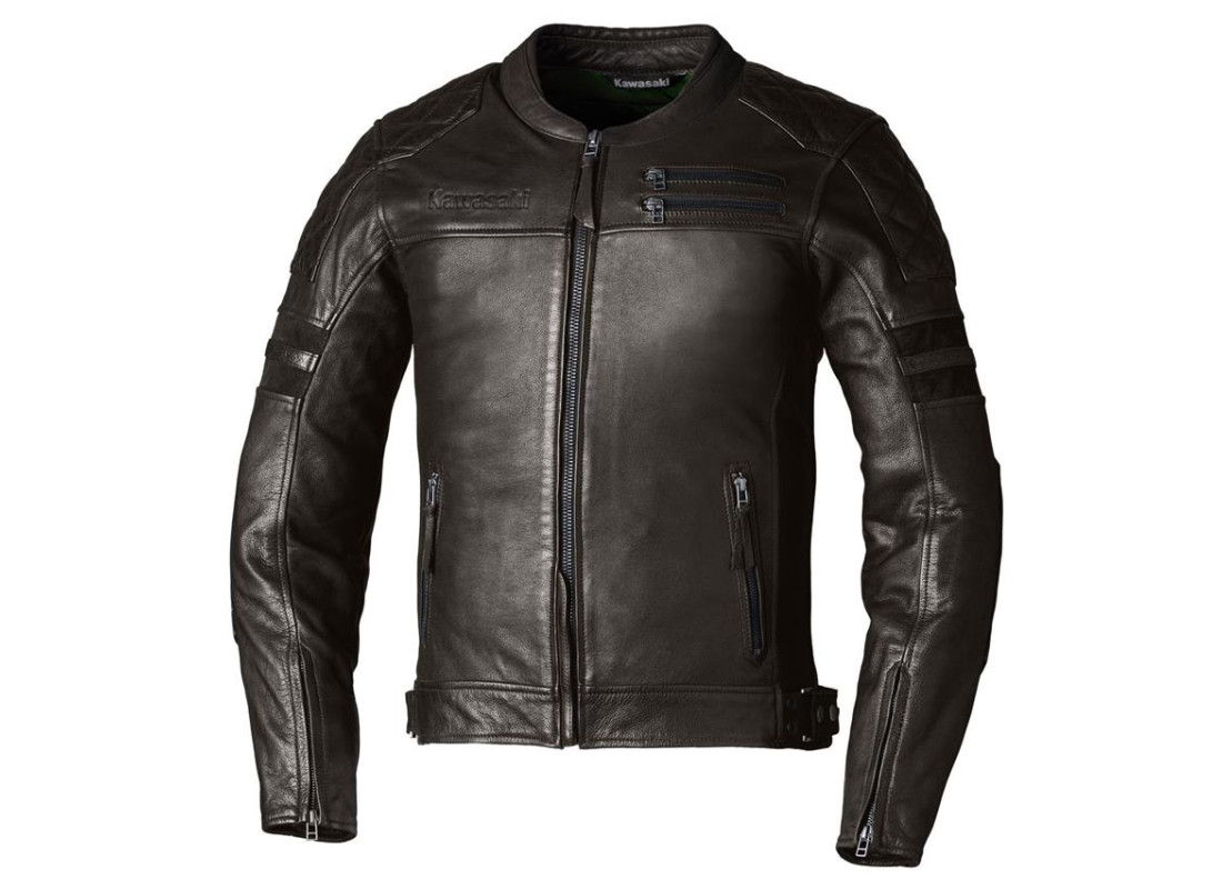 Men's leather jacket Oxford RST/Kawasaki