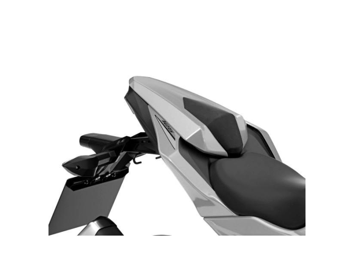 Pillion seat cover Metallic Matte Graphene Steel Gray Kawasaki