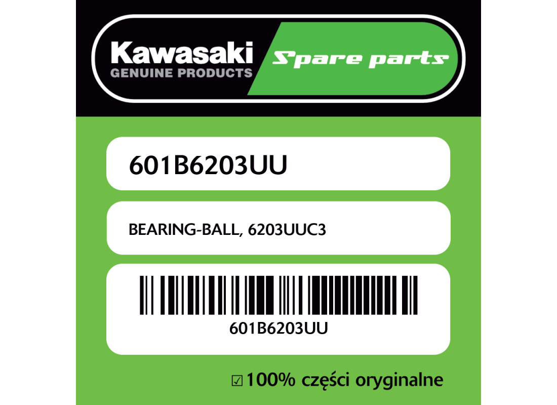 Łożysko kulkowe 6203UUC3 Kawasaki