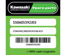 Owiewka boczna prawa M.D.BLACK Kawasaki