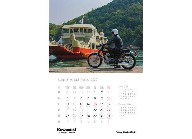 Calendar 2025 Kawasaki