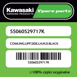 COWLING,UPP,SIDE,LH,M.D.BLACK
