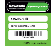 Owiewka boczna środkowa lewa F.RED Kawasaki