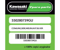 Owiewka boczna środkowa prawa M.P.SILVER Kawasaki