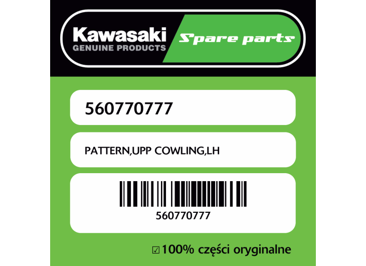 PATTERN,UPP COWLING,LH