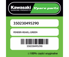 FENDER-REAR,L.GREEN