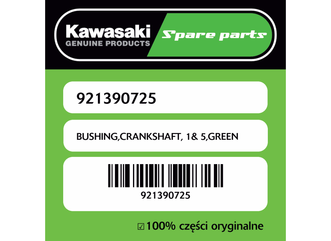 BUSHING,CRANKSHAFT, 1& 5,GREEN