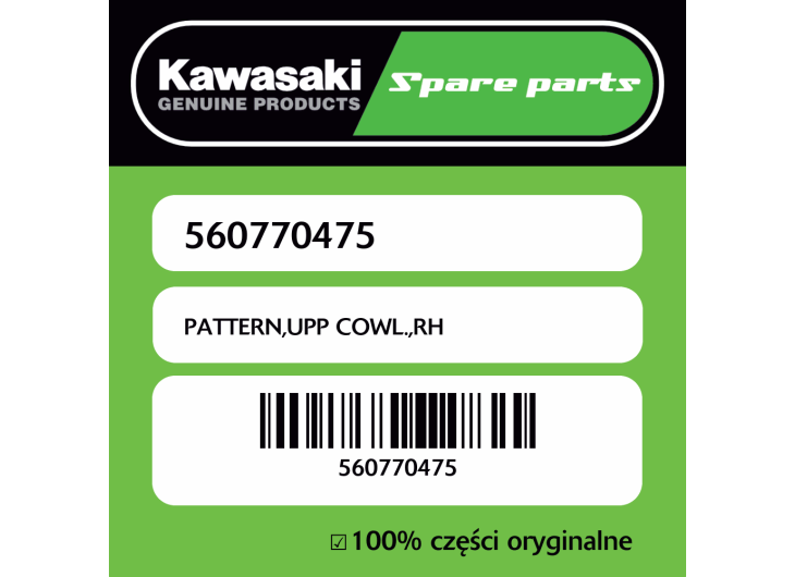 PATTERN,UPP COWL.,RH