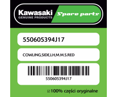 COWLING,SIDE,LH,M.M.S.RED