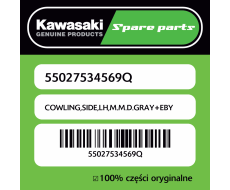 Owiewka boczna lewa M.M.D.GRAY+EBY Kawasaki