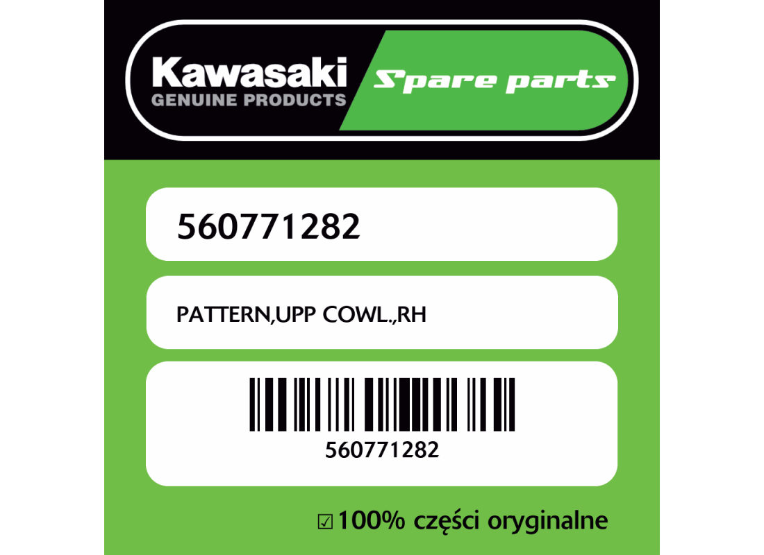 PATTERN,UPP COWL.,RH