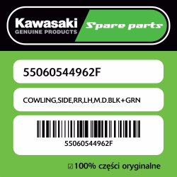 COWLING,SIDE,RR,LH,M.D.BLK+GRN