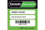 Boczna prawa osłona silnika Lime Green Kawasaki