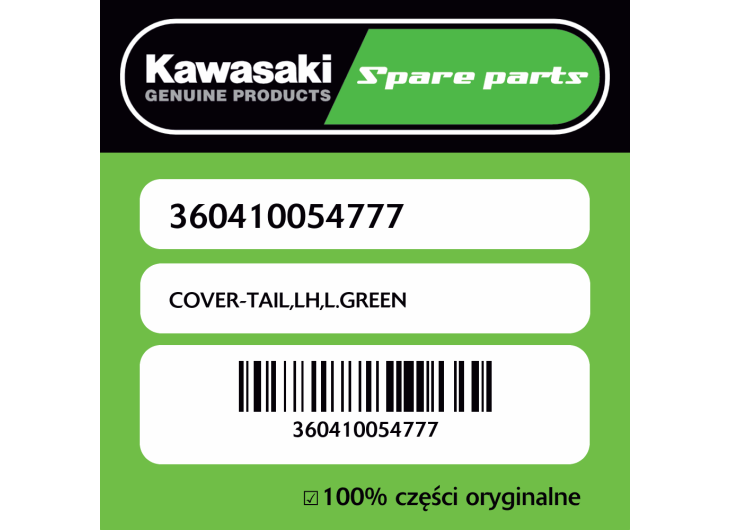 COVER-TAIL,LH,L.GREEN