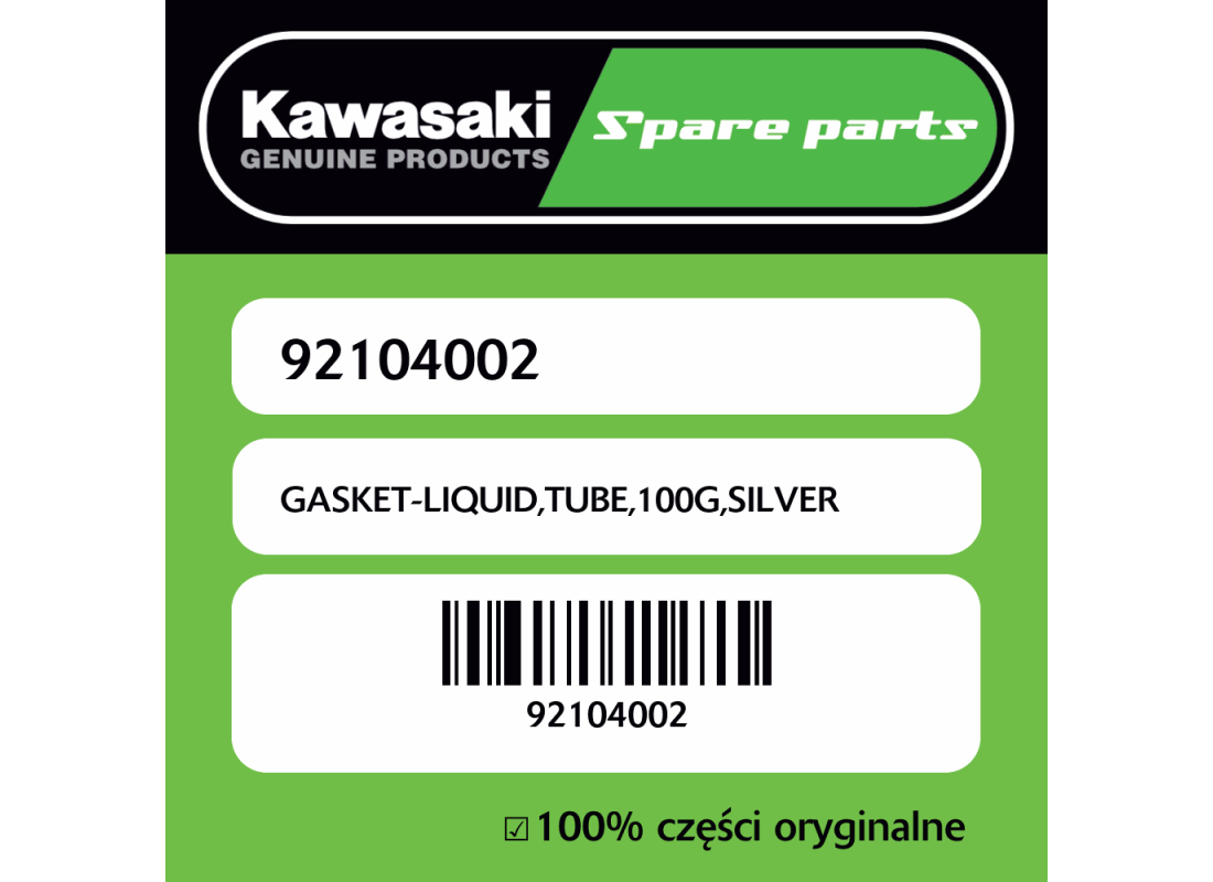 GASKET-LIQUID,TUBE,100G,SILVER
