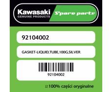 GASKET-LIQUID,TUBE,100G,SILVER