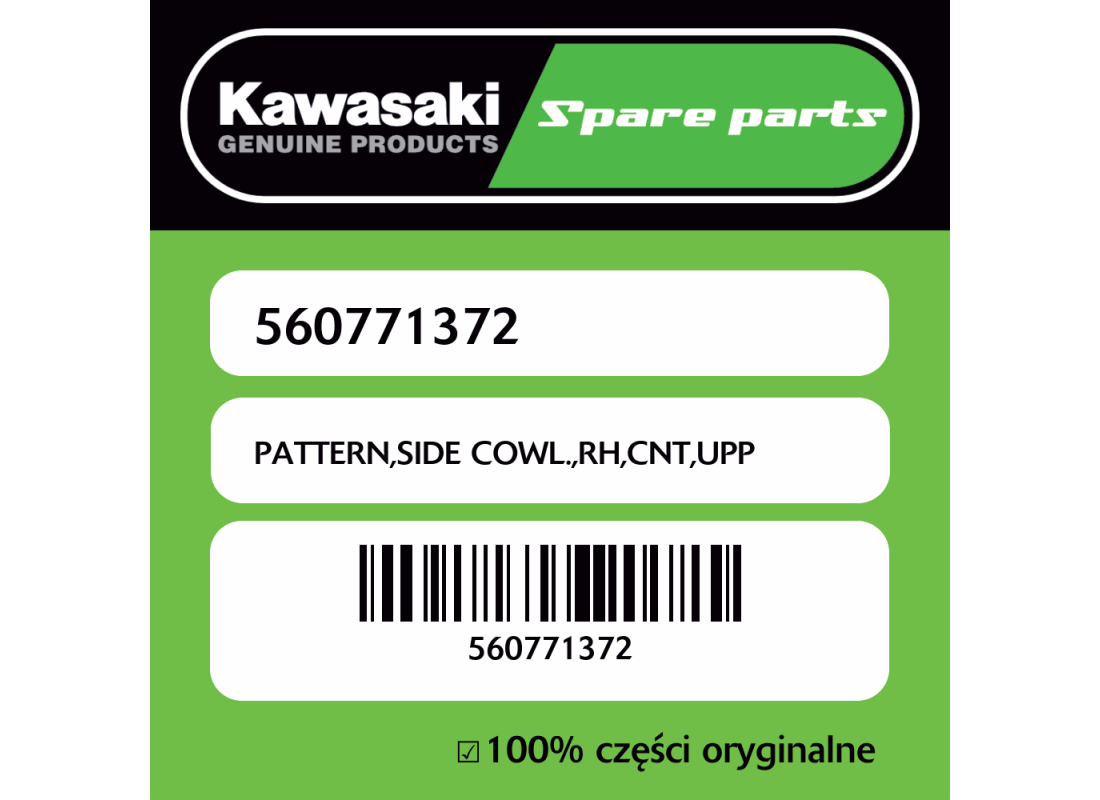 PATTERN,SIDE COWL.,RH,CNT,UPP