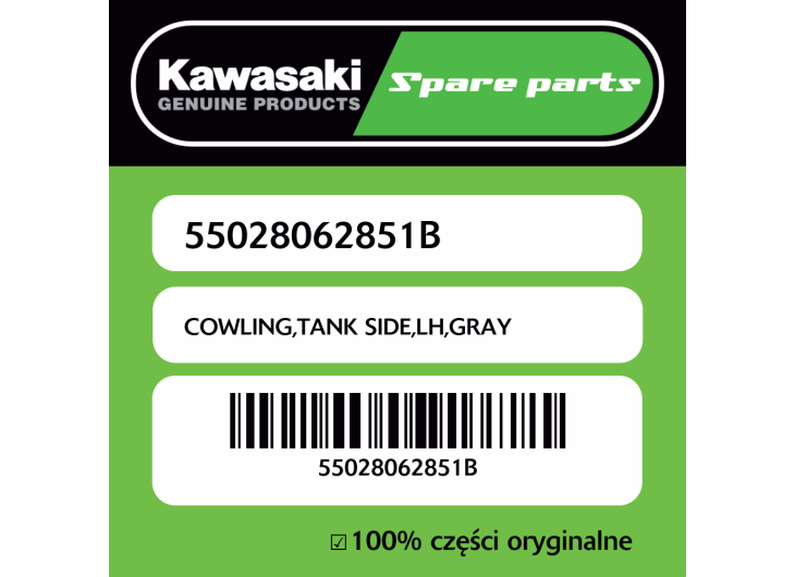 COWLING,TANK SIDE,LH,GRAY