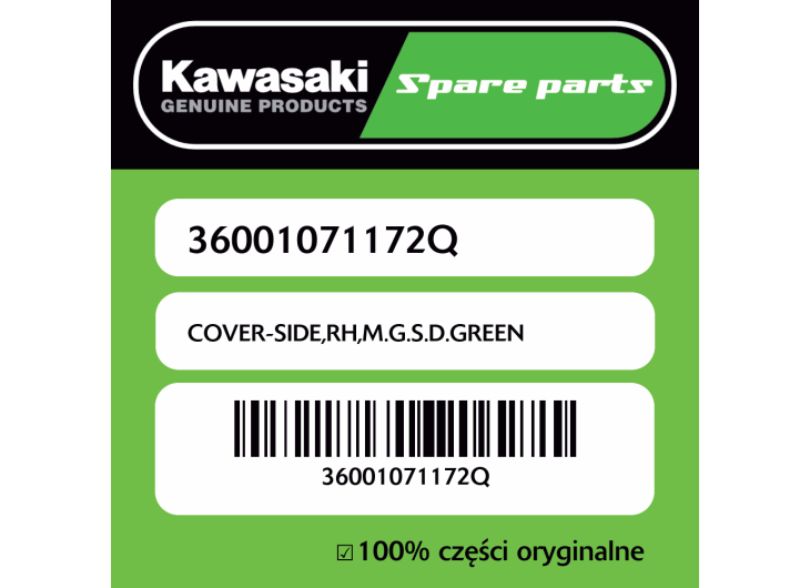 COVER-SIDE,RH,M.G.S.D.GREEN