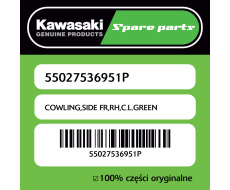 Owiewka boczna przednia prawa C.L.GREEN Kawasaki