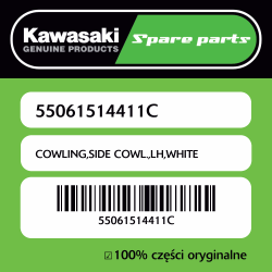 COWLING,SIDE COWL.,LH,WHITE