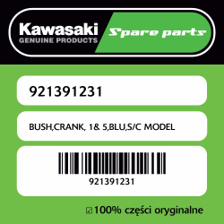 BUSH,CRANK, 1& 5,BLU,S/C MODEL