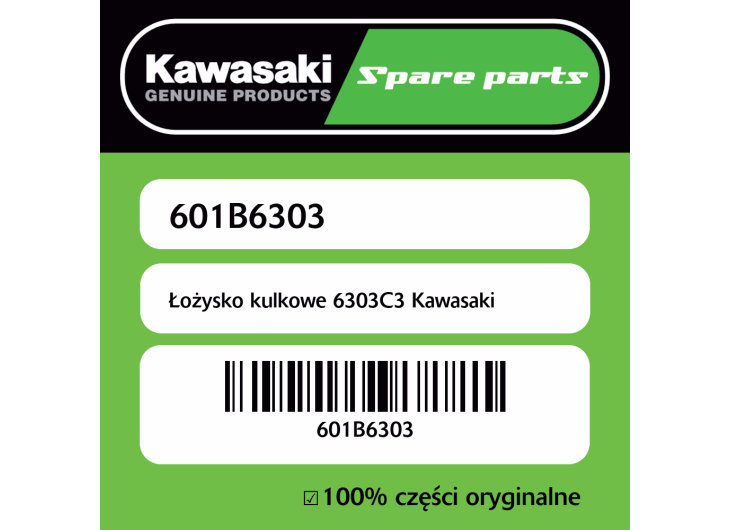 Łożysko kulkowe 6303C3 Kawasaki