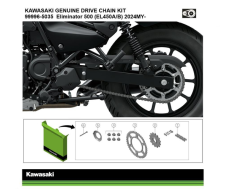 Genuine chain kit Eliminator 500 Kawasaki
