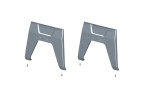 Pannier side panel set Silver Kawasaki