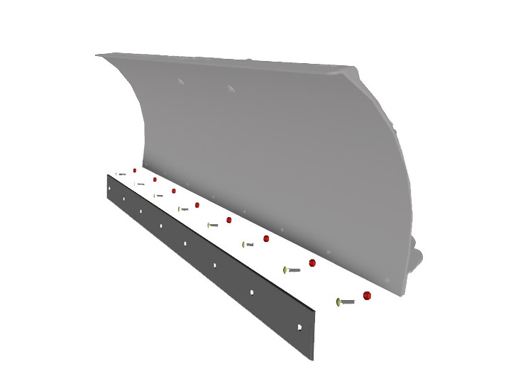 Gumowa listwa do pługa 132 cm Shark