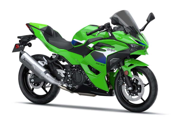 Pakiet SE Performance Akrapovič Ninja 500 SE Lime Green 2026