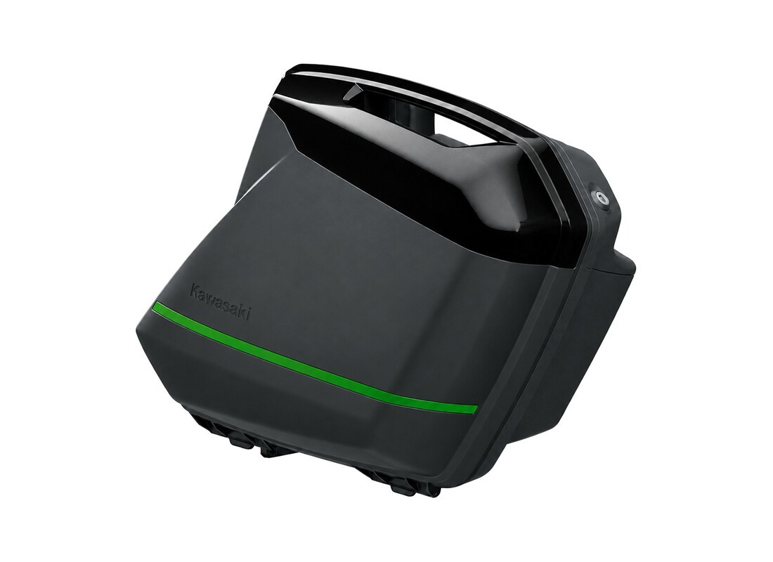 Pannier covers Metallic Diablo Black (17K) Kawasaki