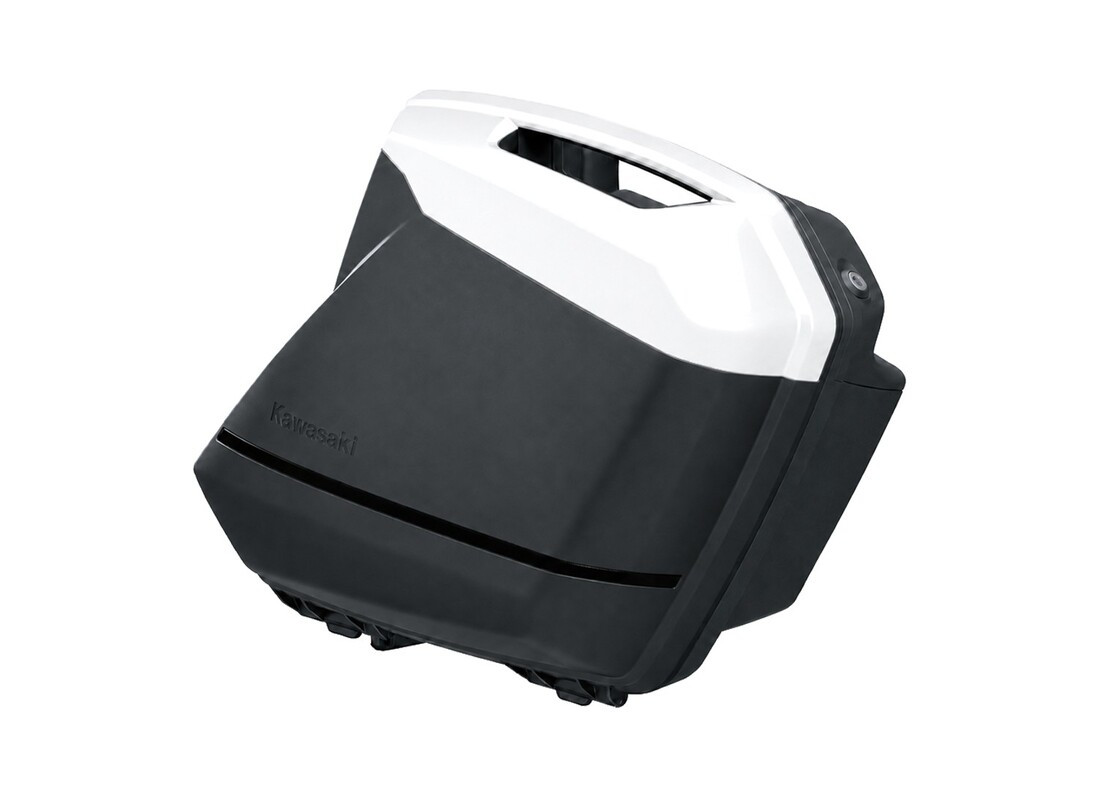 Pannier covers Pearl Stardust White (25Y) Kawasaki