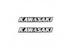 Zestaw emblematów Kawasaki na bak