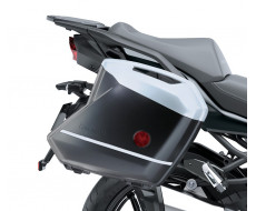 Pannier covers Pearl Flat Stardust White  (40XA) Kawasaki