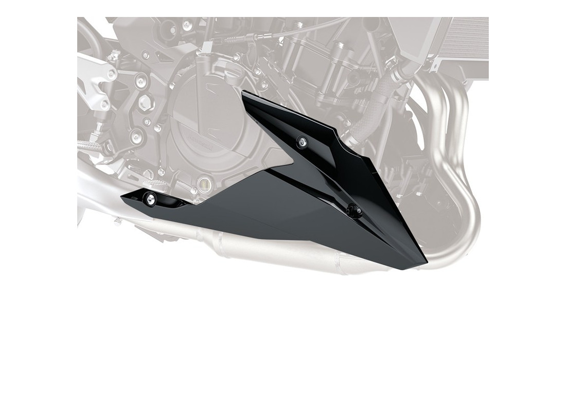 Lower cowling (belly pan) Z400 Metallic Spark Black (660) Kawasaki