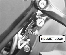 Helmet lock kit Kawasaki