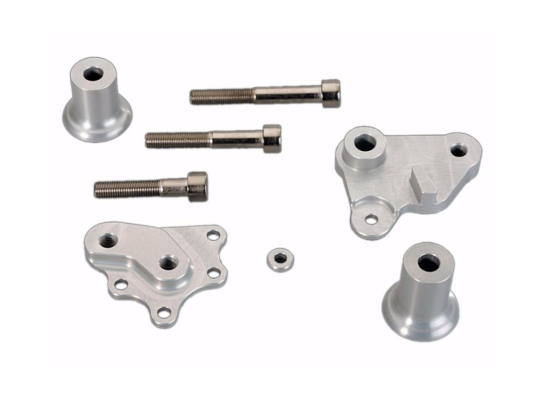 thumbnail image 2 of Finestmotorever Black Aluminum Front Foot Peg Mount Brackets For Kawasaki Ninja ZX10R (2006-2010) 2 of 4