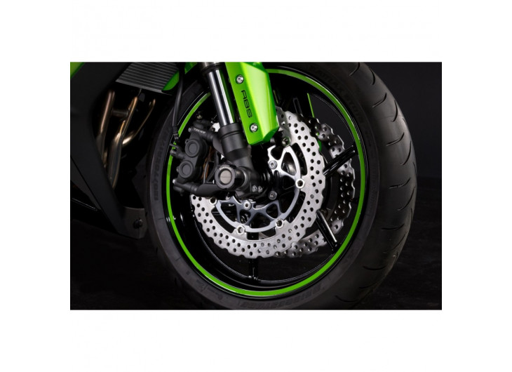 Wheel pin stripes Green Kawasaki