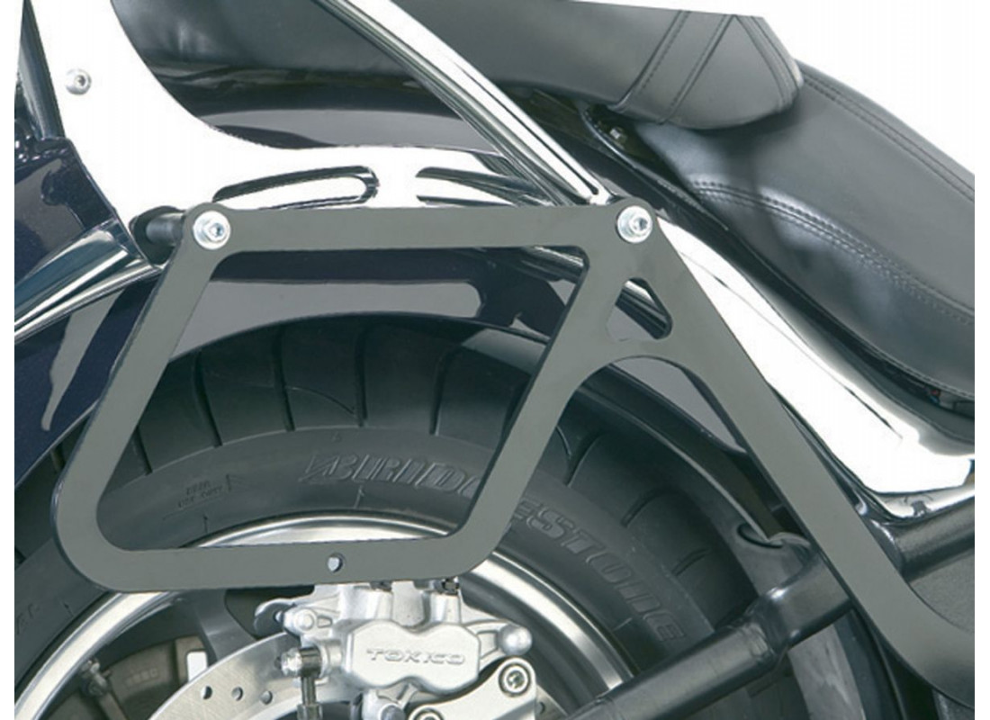 Saddlebag black supports Kawasaki