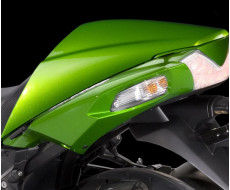Pillion seat cover Golden Blazed Green/Metallic Carbon Gray Kawasaki