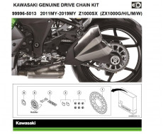 Genuine chain kitZ1000SX Kawasaki