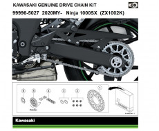 Genuine chain kitNinja 1000SX Kawasaki