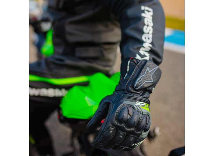 Men's leather gloves Lucca Kawasaki