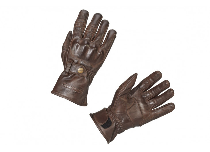Men's leather gloves Bristol Kawasaki