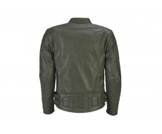 Men's leather jacket London olive Kawasaki