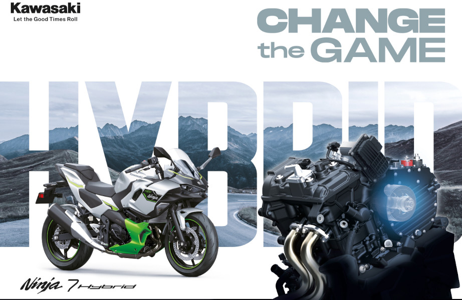 Kawasaki “Change the Game” with new strong hybrid Ninja 7 HEV