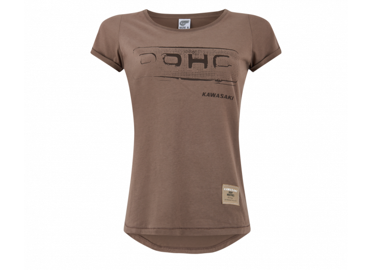 T-shirt damski DOHC brązowy